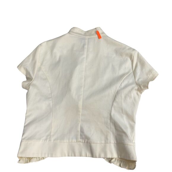 John Paul Richard Blazer Womens XL Ruffle Open Face Jacket Work Cottage Feminine - Picture 6 of 15